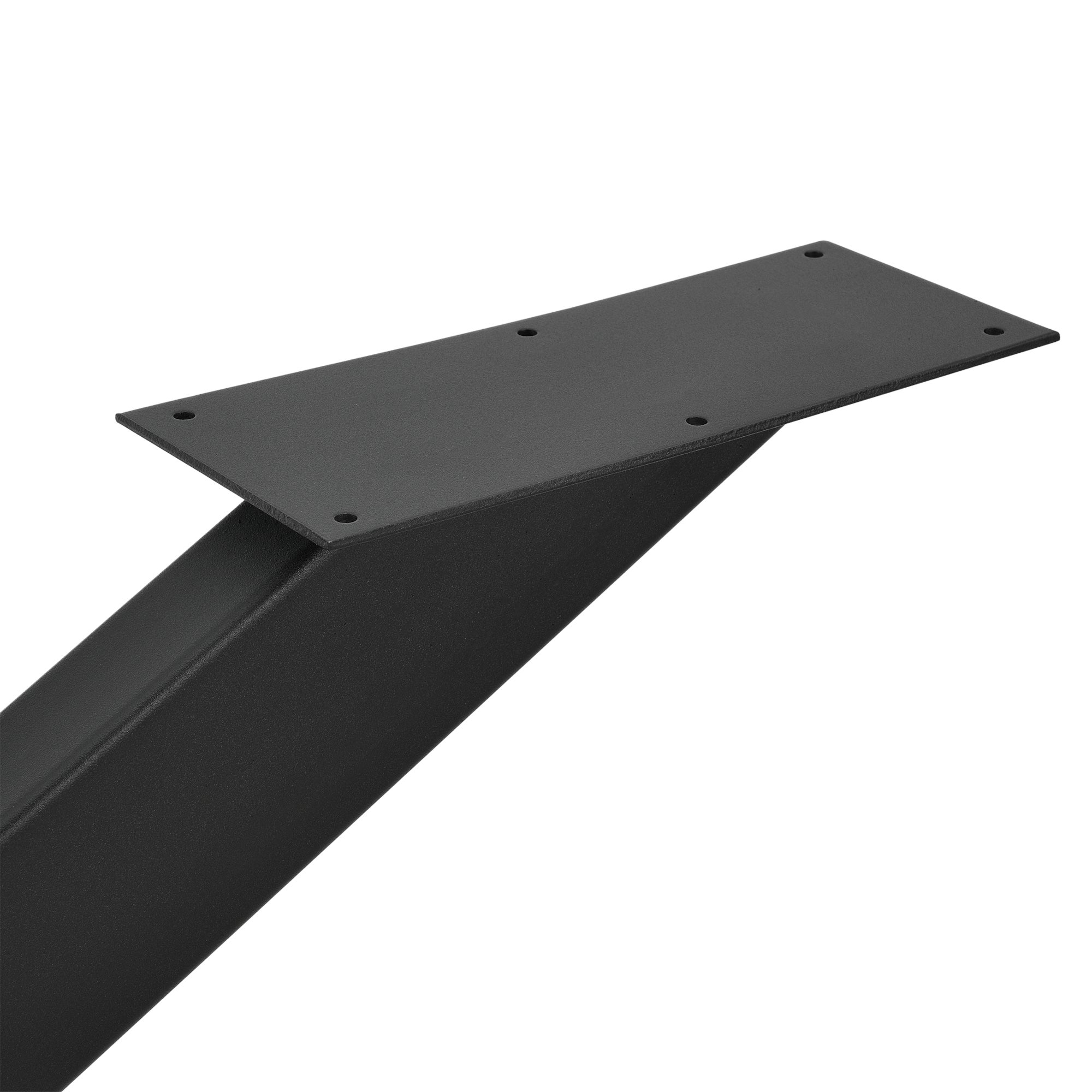 Pied de table Oberau acier fer 85 x 85 x 71 cm noir mat [en.casa] - 4