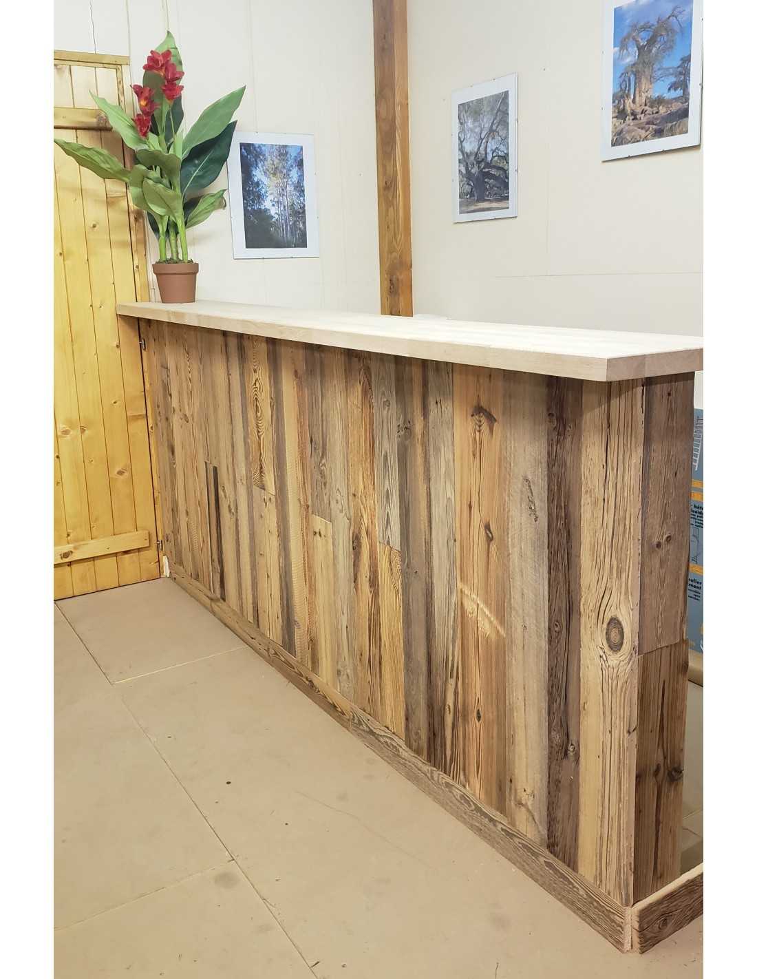Lambris Vieux Bois Longueur 50 Cm / Largeur 8 à 12 Cm - 3