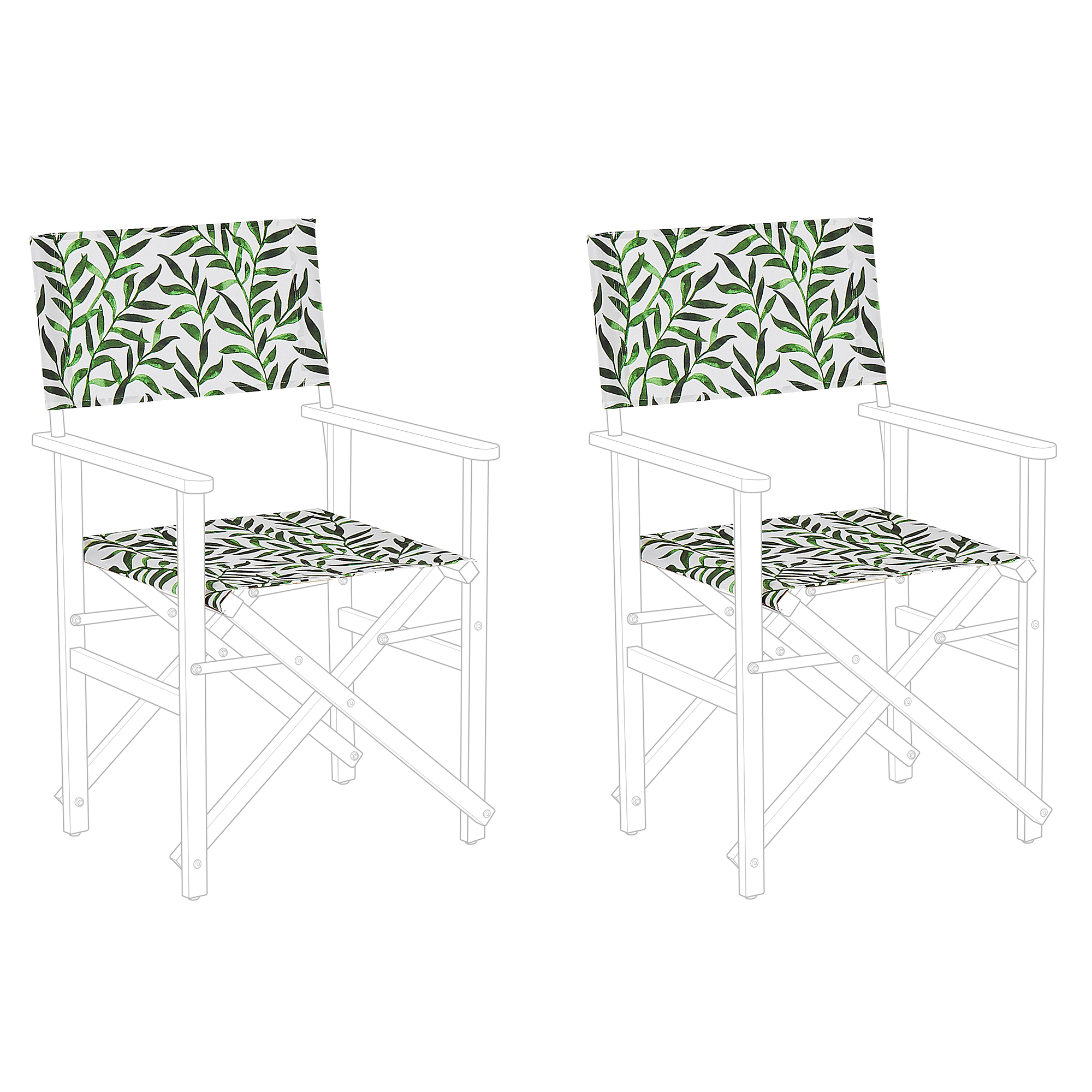 Tissu Remplacement Chaise Plage 45 Pouces - Toile Oxford Vert Foncé Pour Chaise Patio Extérieur