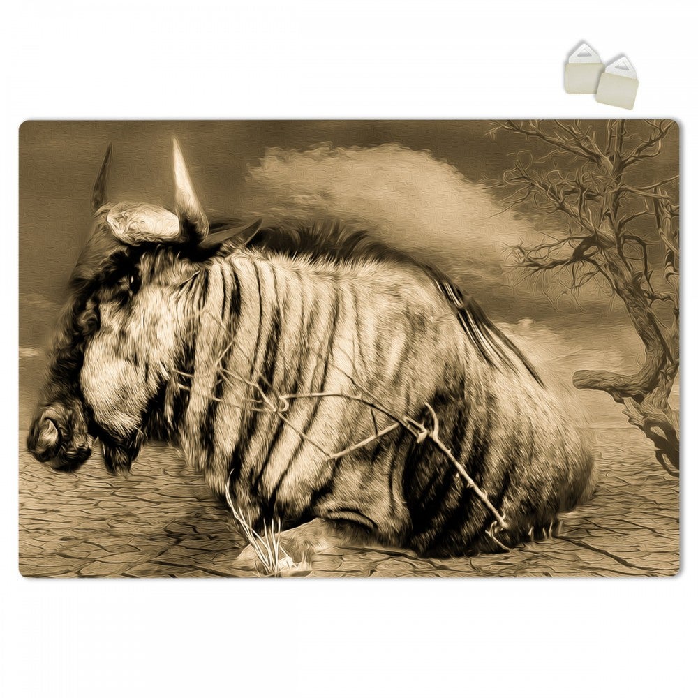 Gnu - estructura poster de espuma de pvc forex de 3 mm de espesor - dimensiones 100x70 cm