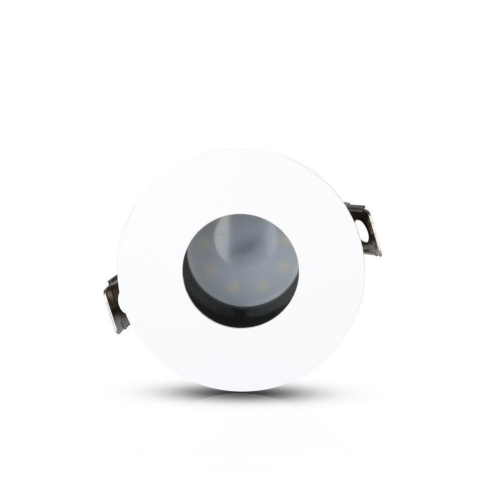 Support Spot Aluminium GU10 LED Rond Blanc Orientable ø83 mm - SILAMP - 5
