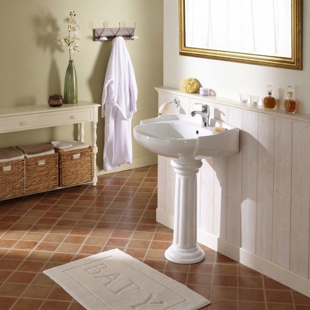 Lavabo colonne style antique en céramique