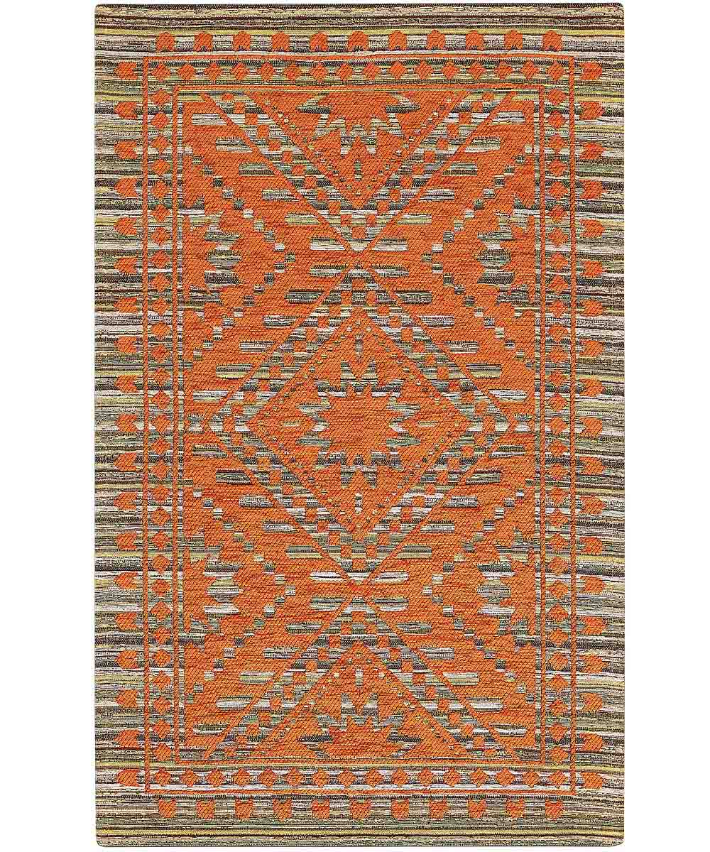 Para dywanów welurowych antypoślizgowych Kenya, 65 x 110 cm, pomarańczowy (2 sztuki) | GalleriaFarah1970