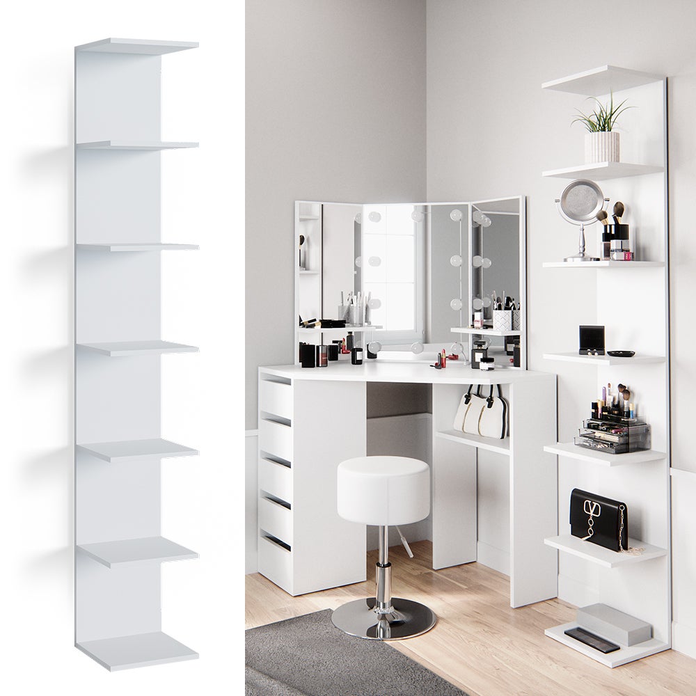 Vicco Étagère Paolo, Blanc, 30x190cm - 2