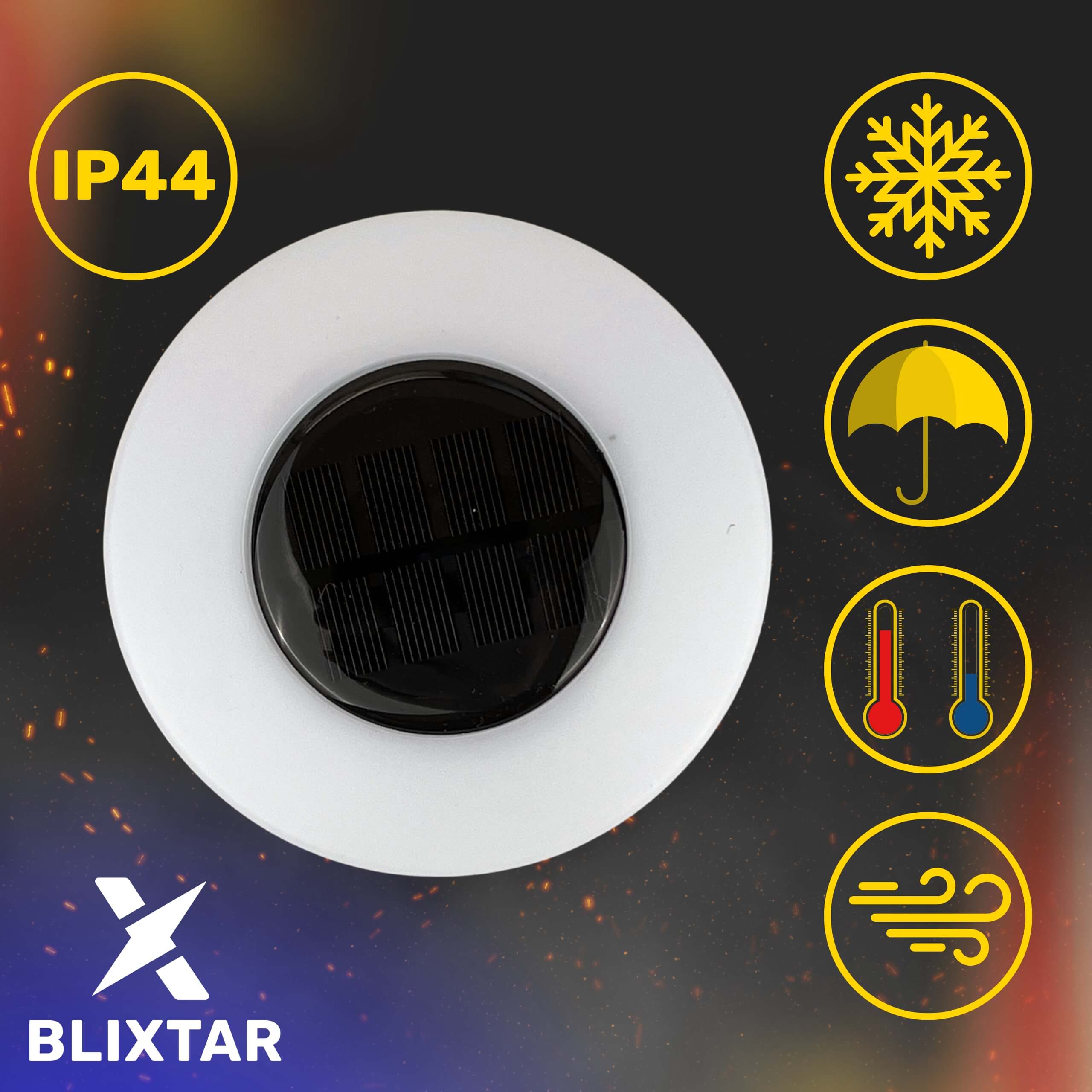 Zestaw 4x Gruntowa Lampka Solarna Ogrodowa Wbijana 14 LED, Najazdowa Wodoodporna - 8