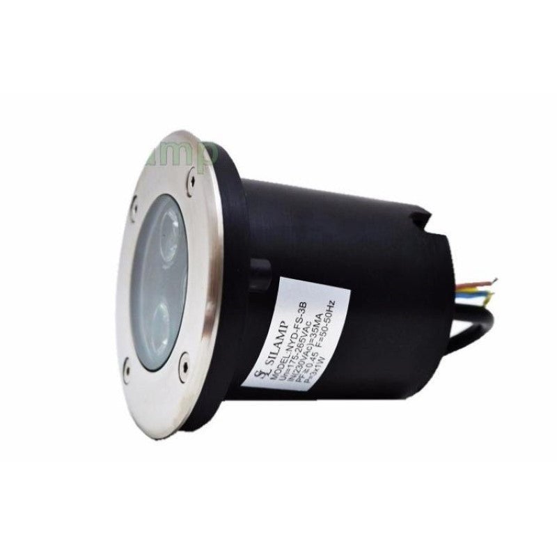 Spot LED Encastrable Extérieur IP65 220V Sol 3W 80° (Lot de 5) - Blanc Neutre 4000K - 5500K - SILAMP - 4