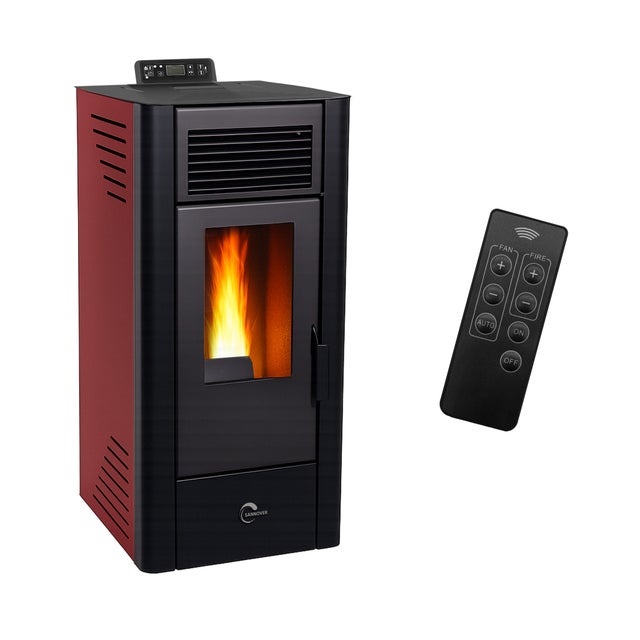 Stufa a pellet Anita 11,6 kW Bordeaux Sannover