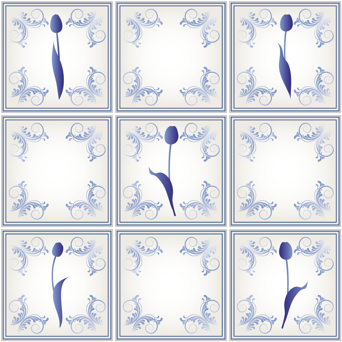 9 adesivo piastrelle delft Westland - Sticker adesivo - adesivi murali - 9stickers20x20cm - 2