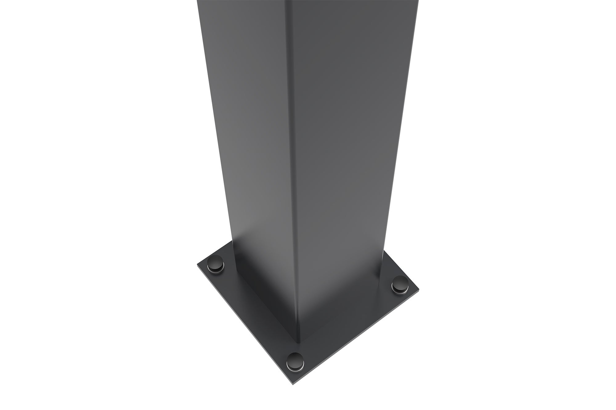 Lot de 2 poteaux en fer CARMO 15x15cm H.205cm noir - 9