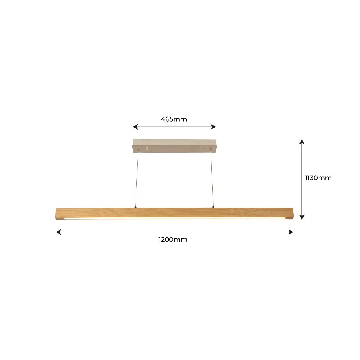 Suspension en bois 