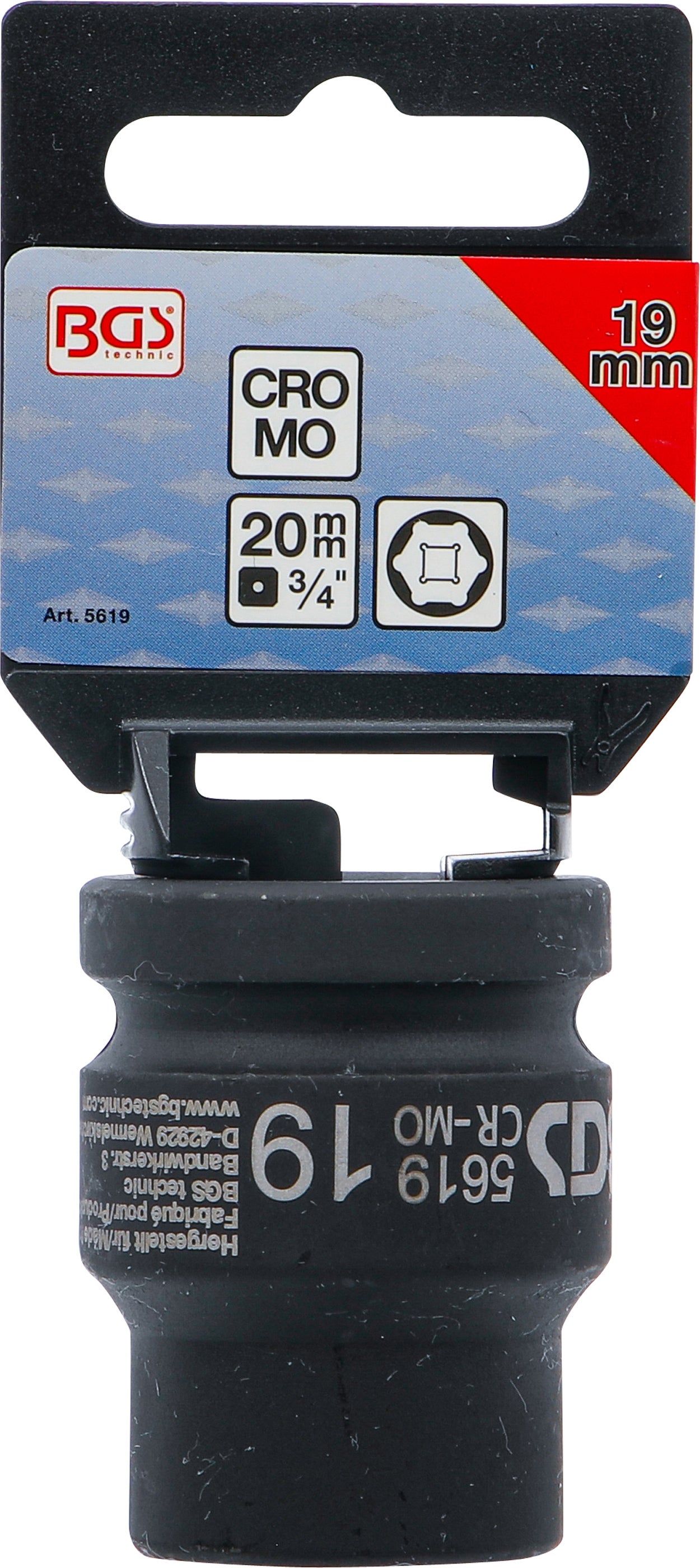 Douille à choc, six pans | 20 mm (3/4