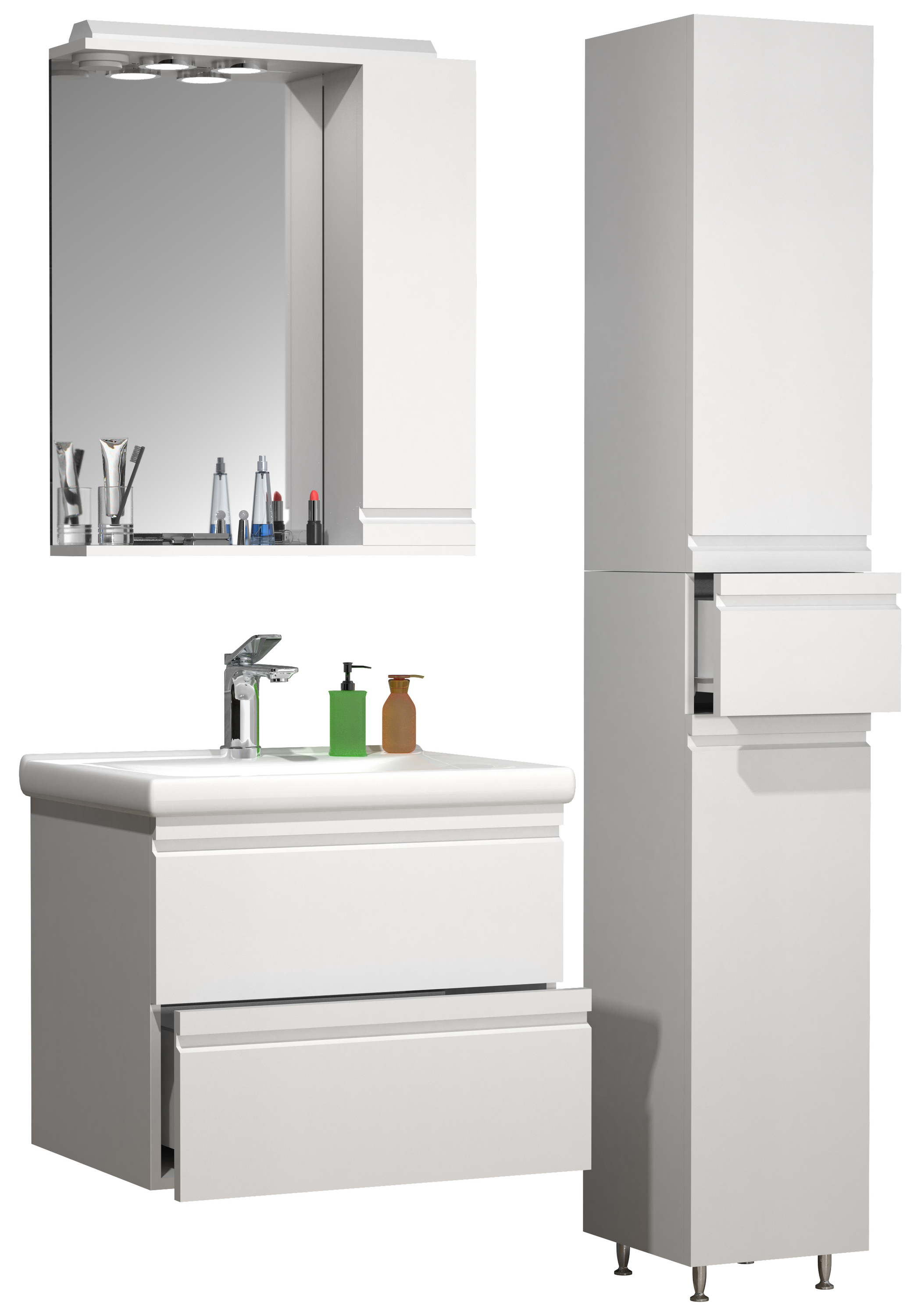 umywalka do mebli łazienkowych Silora Biały W. 180 x S. 90 x G. 46 cm