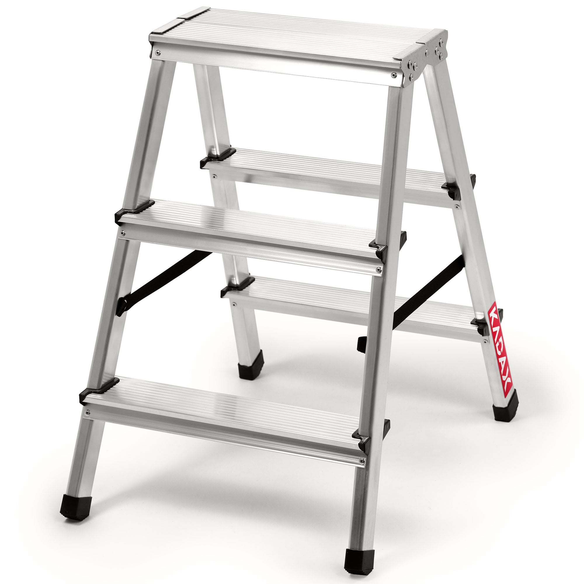 DRABINA ALUMINIOWA SKŁADANA 3 STOPNIOWA DOMOWA PODEST 125kg PRODUKT POLSKI
