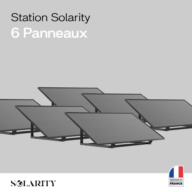 6 Stations Solaires 2400W Solarity plug and play- Branchez sur Prise 220V - Mono & Triphasé - Pour Maison et Appartement - Pose au Sol, Mur, Balcon…