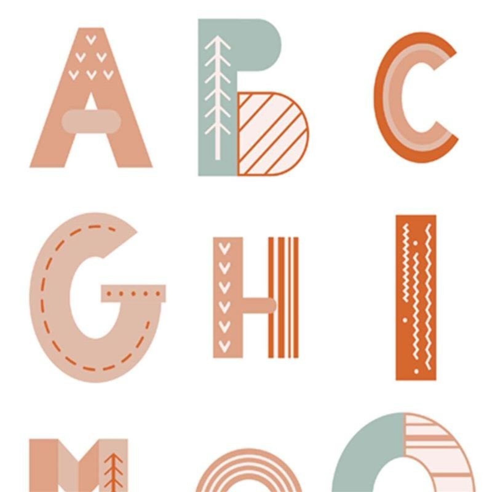 Tableau alphabet - 30 x 40 cm - 5