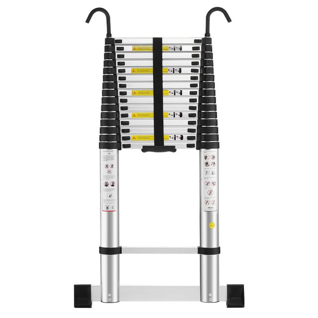 STANEW - Scala Telescopica 6,2m in Alluminio, fino a 150Kg Stabile Scala, Multifunzione, Leggero e Flessibile