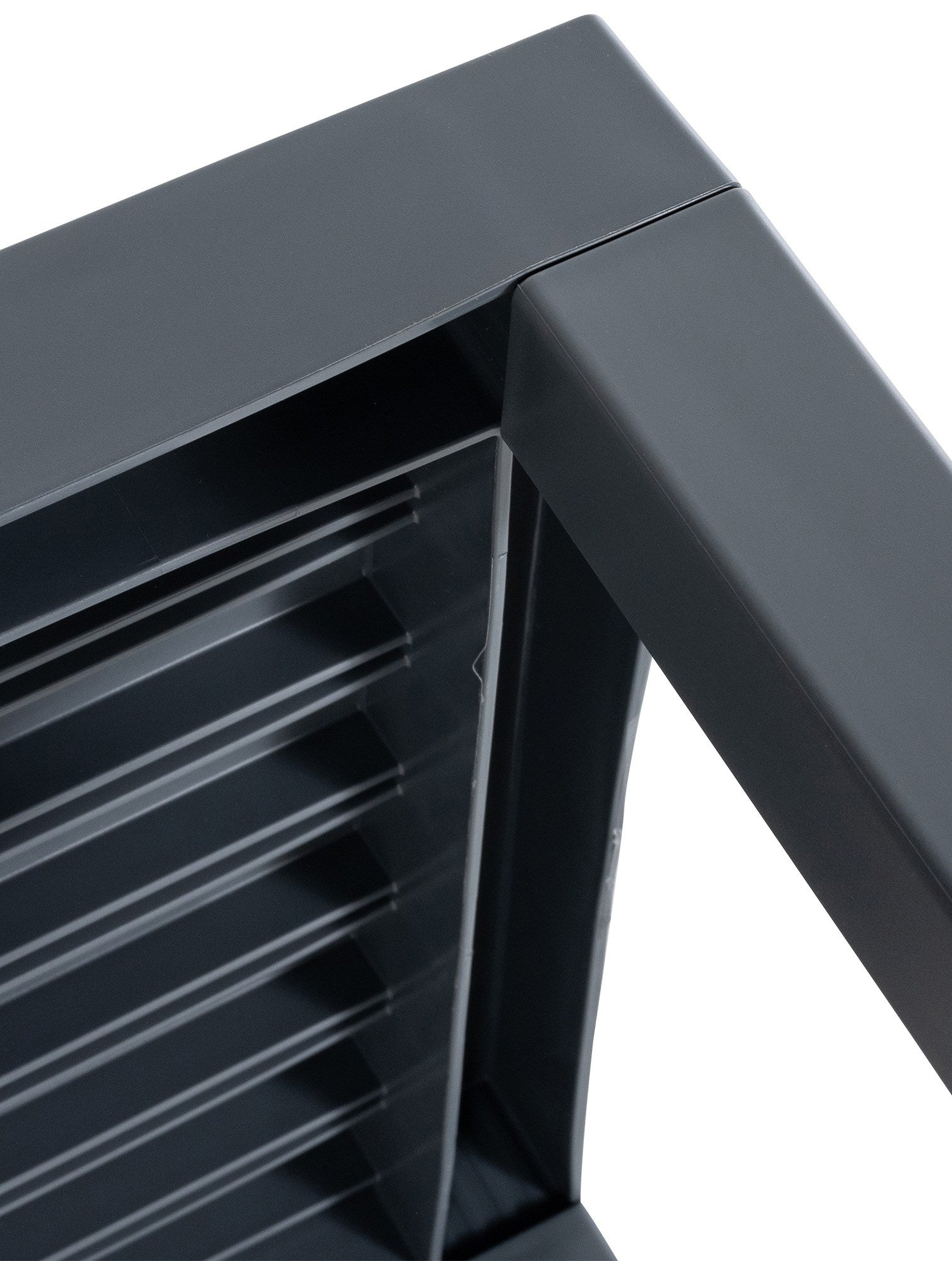 Table d'appoint d'extérieur carré en Plastique Gris 4 places - 6