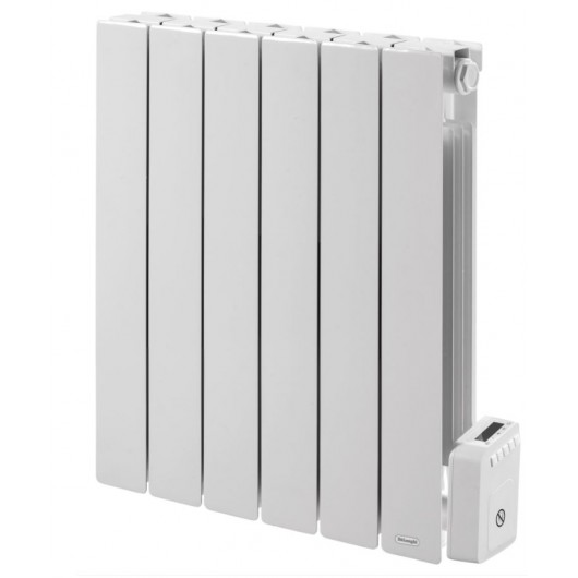 DELONGHI 278867- Radiateur inertie fluide caloporteur 1000W- Modèle PISA- 55*58*9 cm -Détection fenêtre ouverte