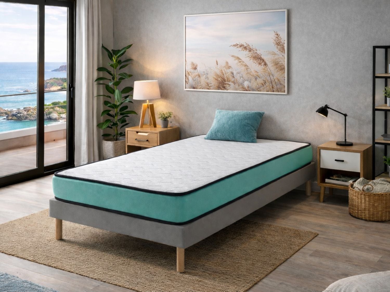 Colchón PROMO CONFORT 90x180 cm | Altura 14 cm | Espuma Transpirable | Confort Suave | Ideal para Camas Nido - 2