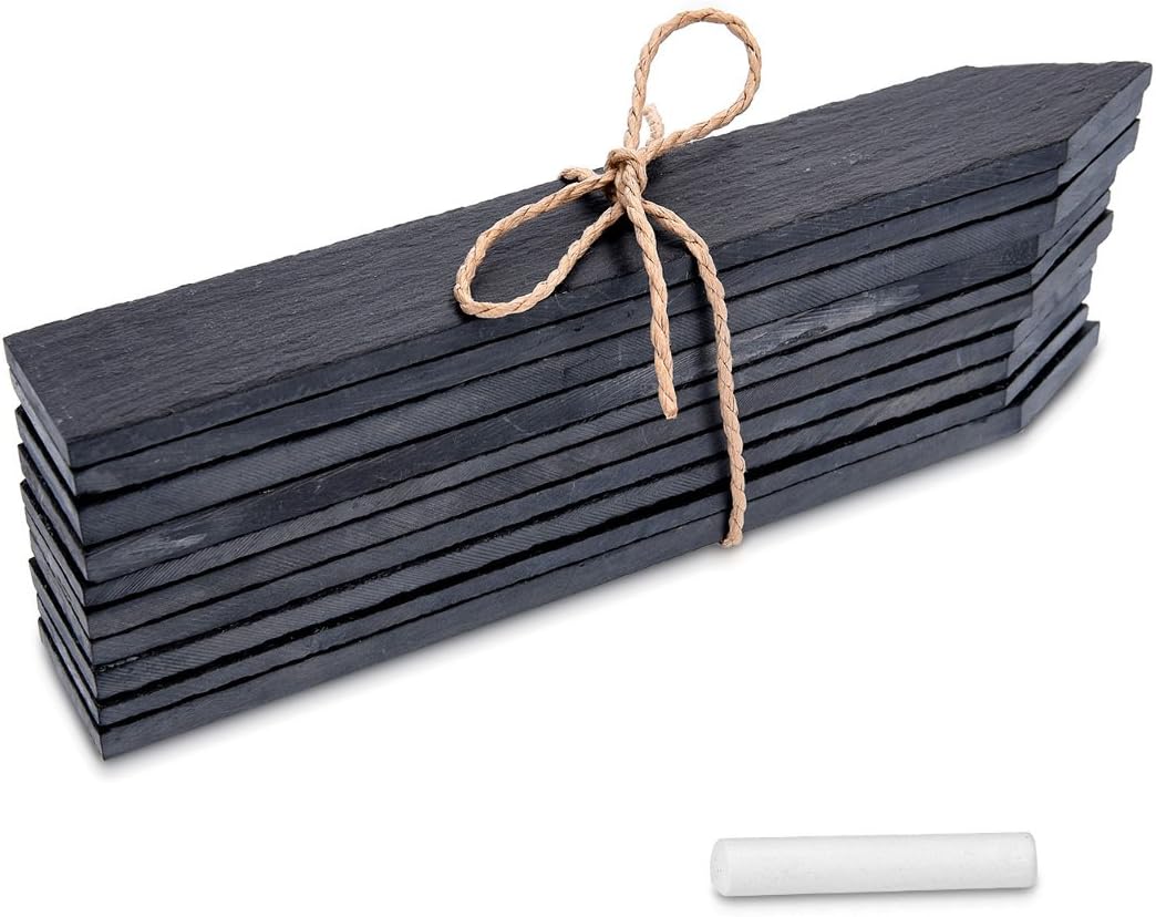 Slate Plant Label - Plant Marker 15 x 2.5 cm - Set of 10 Garden or ...