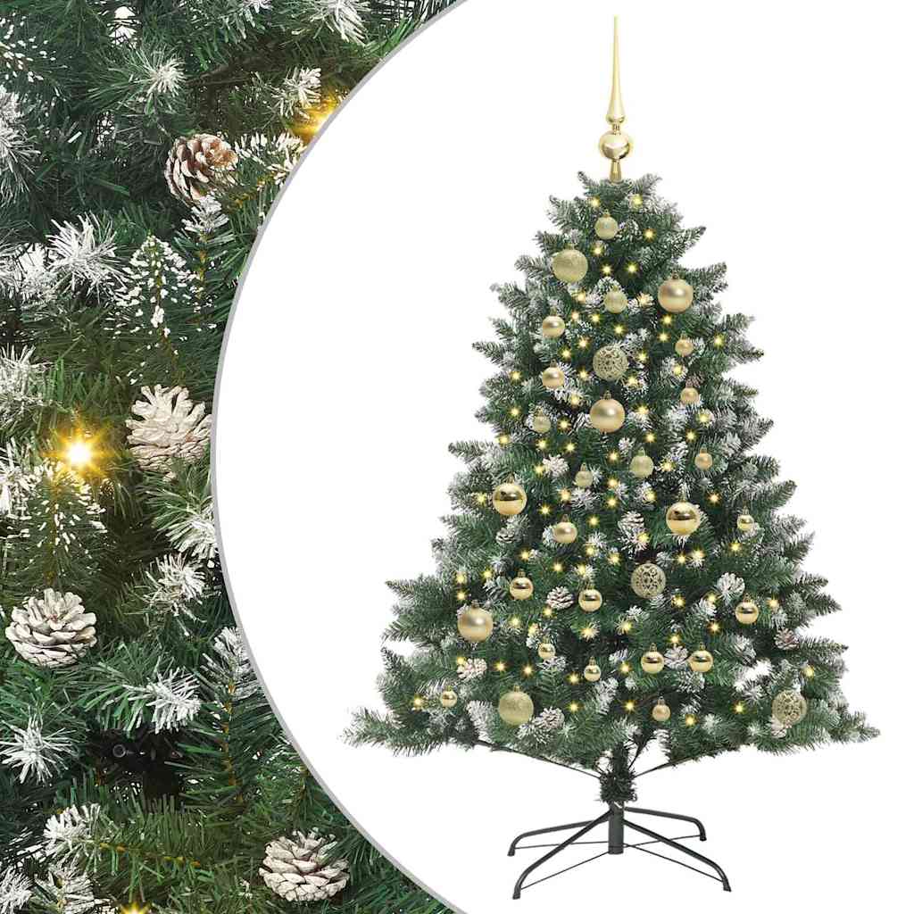 Sztuczna choinka Zielony 85 x 85 x 120 cm PVC, plastik i stal