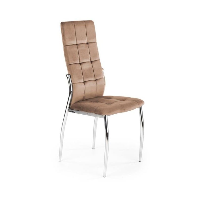 Krzesło tapicerowane K416 VELVET beżowe