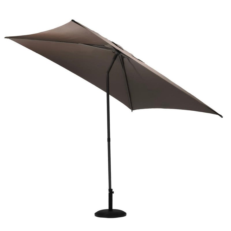 Parasol droit carré Soya Taupe - Hespéride - 6