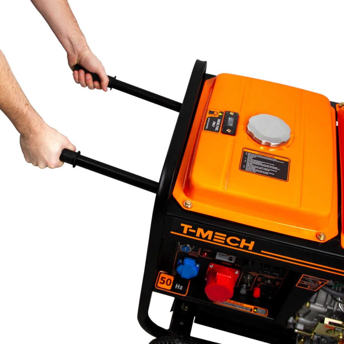 Générateur Diesel 5 kVA à Cadre Ouvert 10CV Triphasé 230/400V Démarrage Facile 5000 W Autonomie 15h Groupe Électrogène, - 9