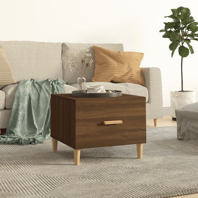 vidaXL Tavolino Salotto Rovere Marrone 102x50x36 cm Legno Multistrato vidaXL Tavolino Salotto Rovere Marrone 102x50x36 cm Legno Multistrato