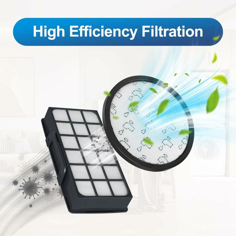 Kit filtres HEPA pour Rowenta X-Trem Power Cyclonic RO6984EA RO6941EA RO6963EA... (Modèle RO69XX) Aspirateurs, Filtre de Rechange Accessoires ZR006001 - 4