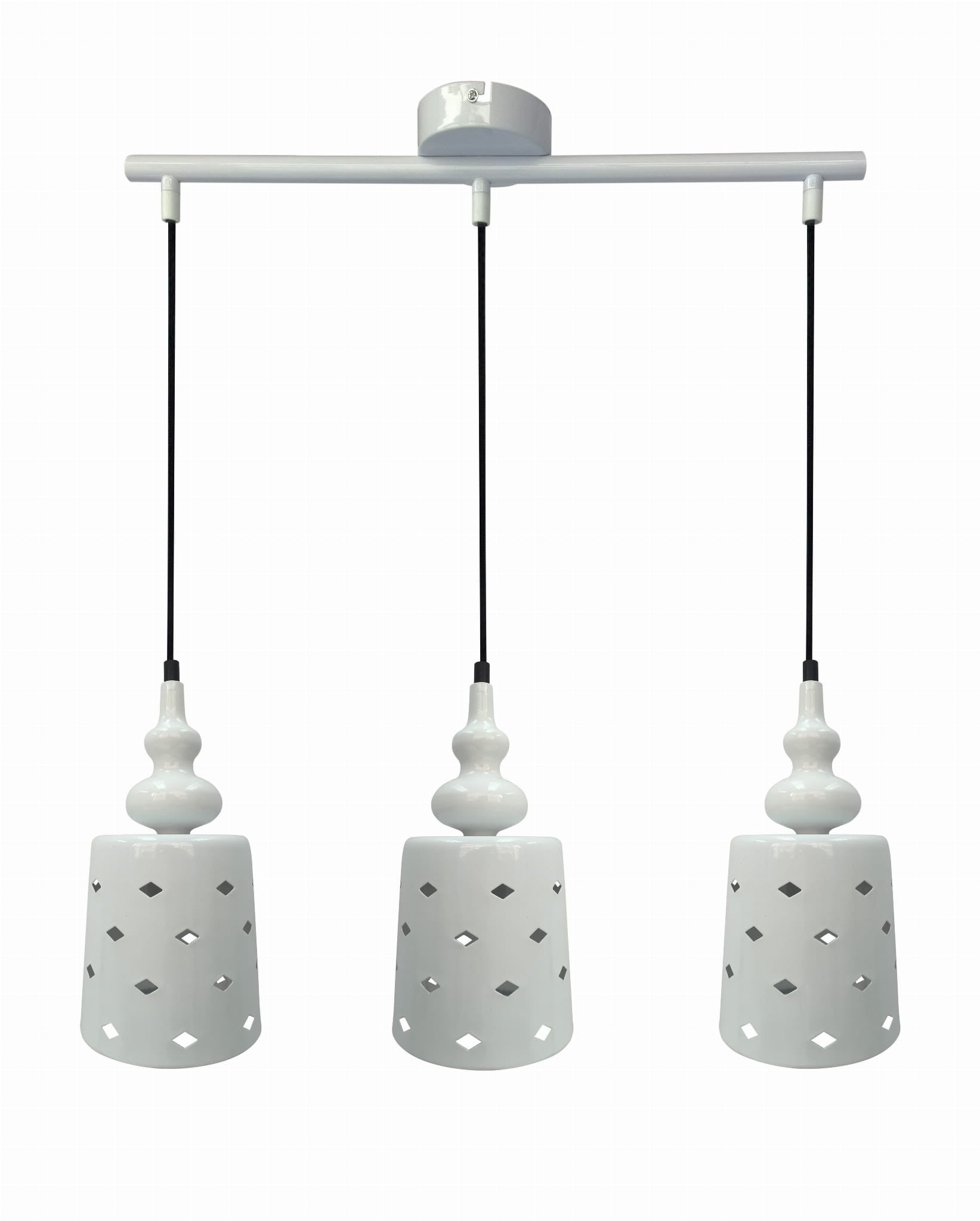 Lampa wisząca Hamp biała 3xE27x60W wym: 125 x 51 x 14 cm metal Candellux