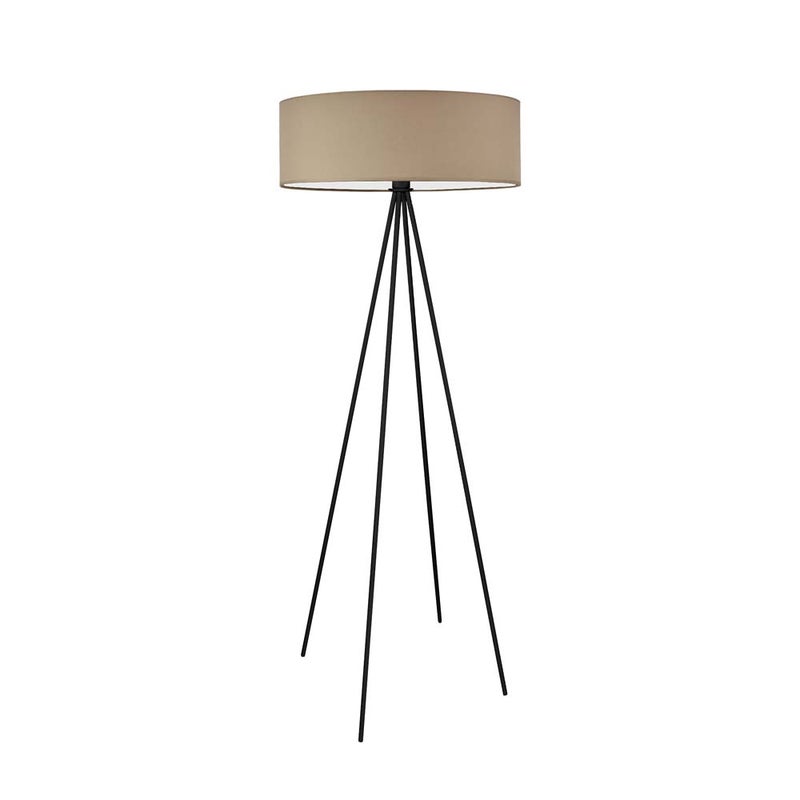 Lampa stojąca podłogowa trójnóg z abażurem walec SOLARIS