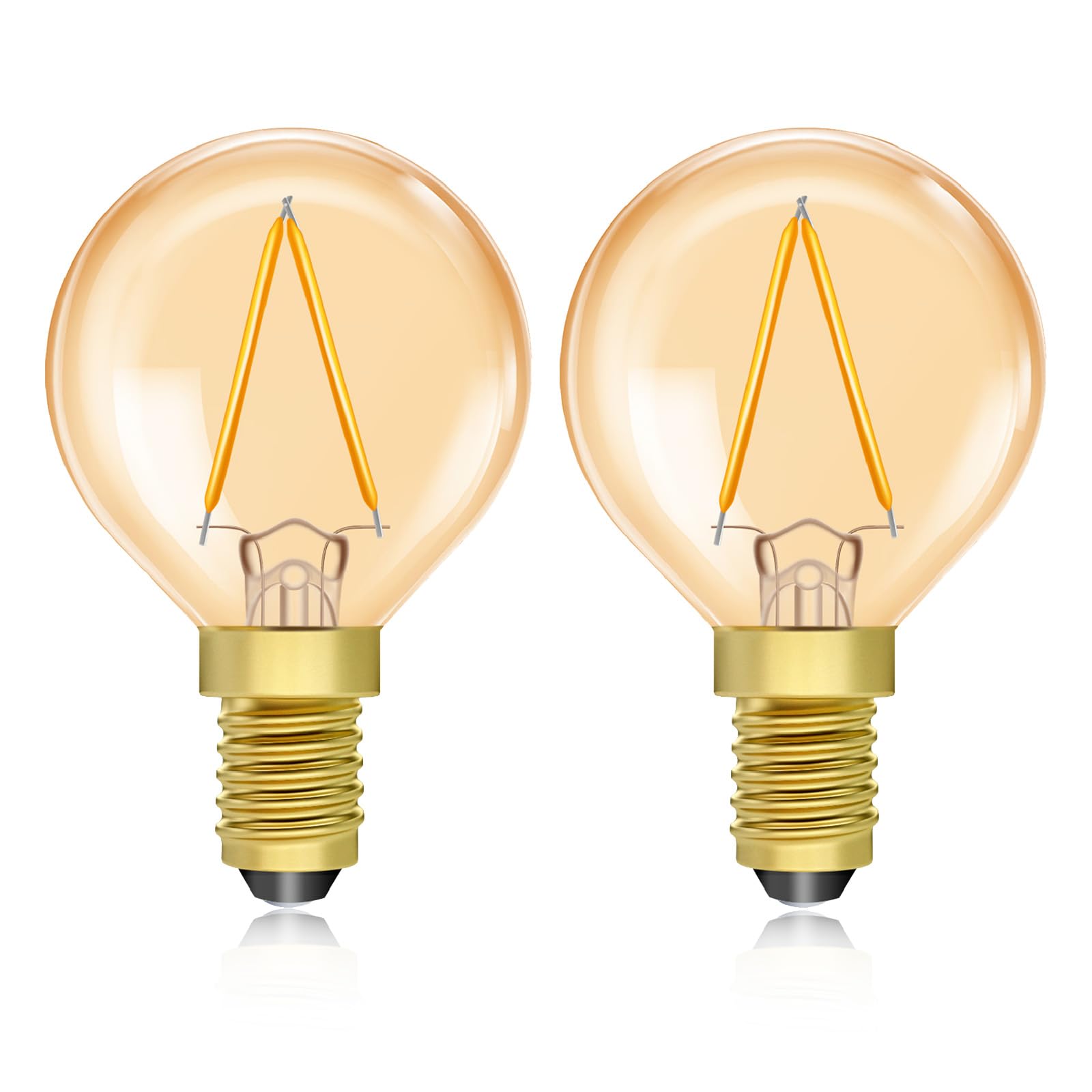 Ampoule LED E14 Vintage 1,5W,Lumière Chaude Ambre 2200K,Équivalent 20W — free download