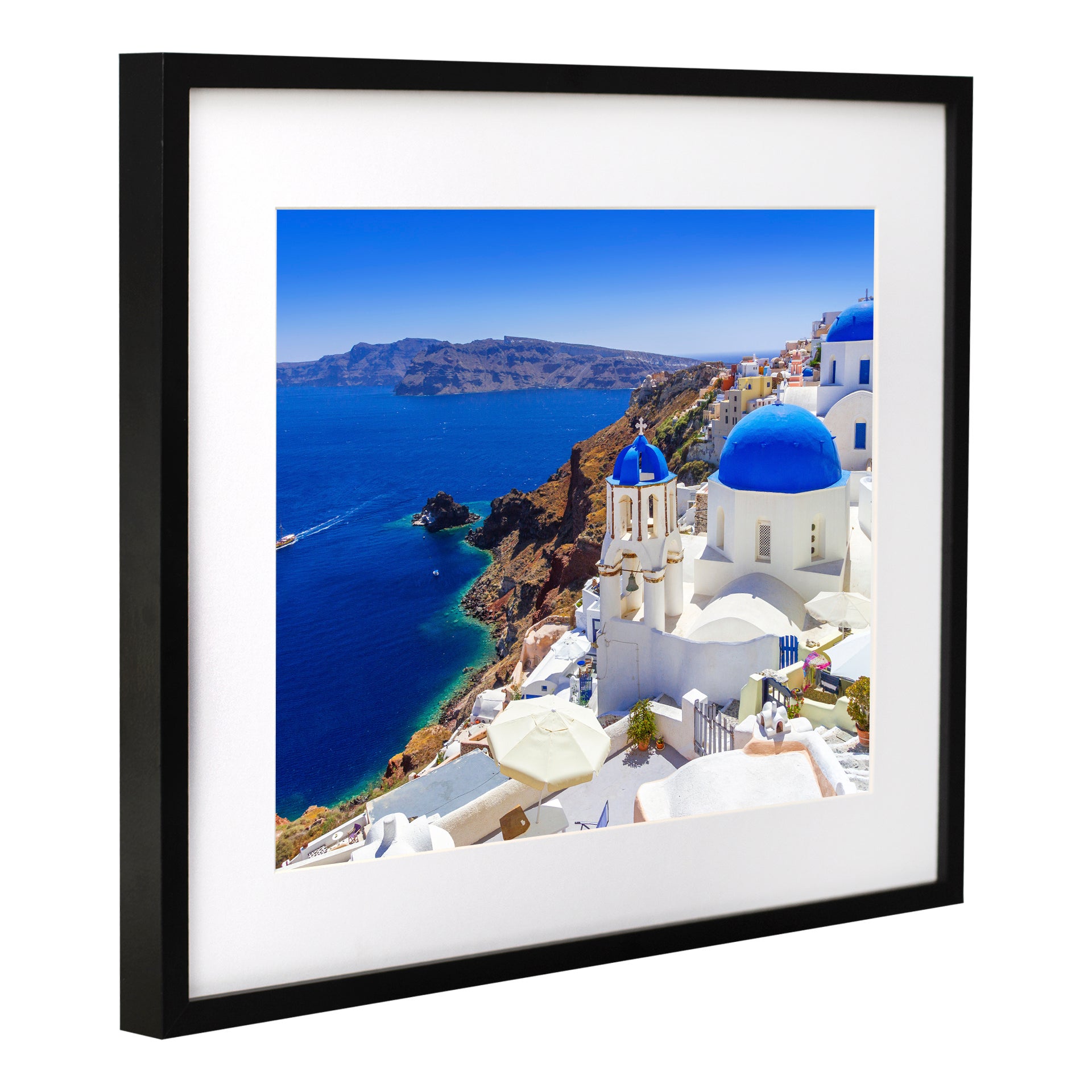 Marco de fotos panorámico contemporáneo de madera negra de 40 x 13.5 pulgadas, incluye acrílico UV, parte trasera de tablero de espuma y accesorios para colgar. Marco de póster panorámico