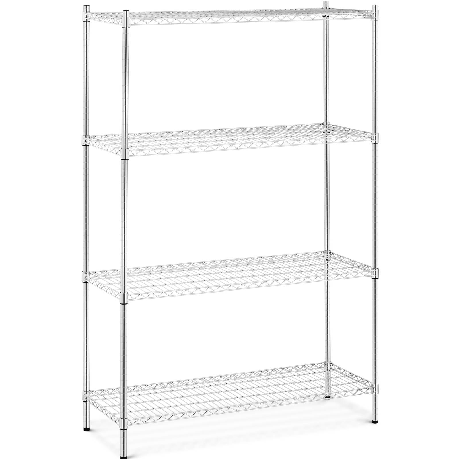 Scaffale Filo Metallico 1000 Kg Scaffalatura 4 Ripiani 120 X 45 X 180 umywalka-120-x-45-x-2-cm