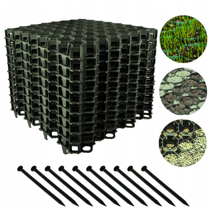 Dalle gazon verte Texas pour parking ou allée 50x50 cm – lot de 10 pièces - 3