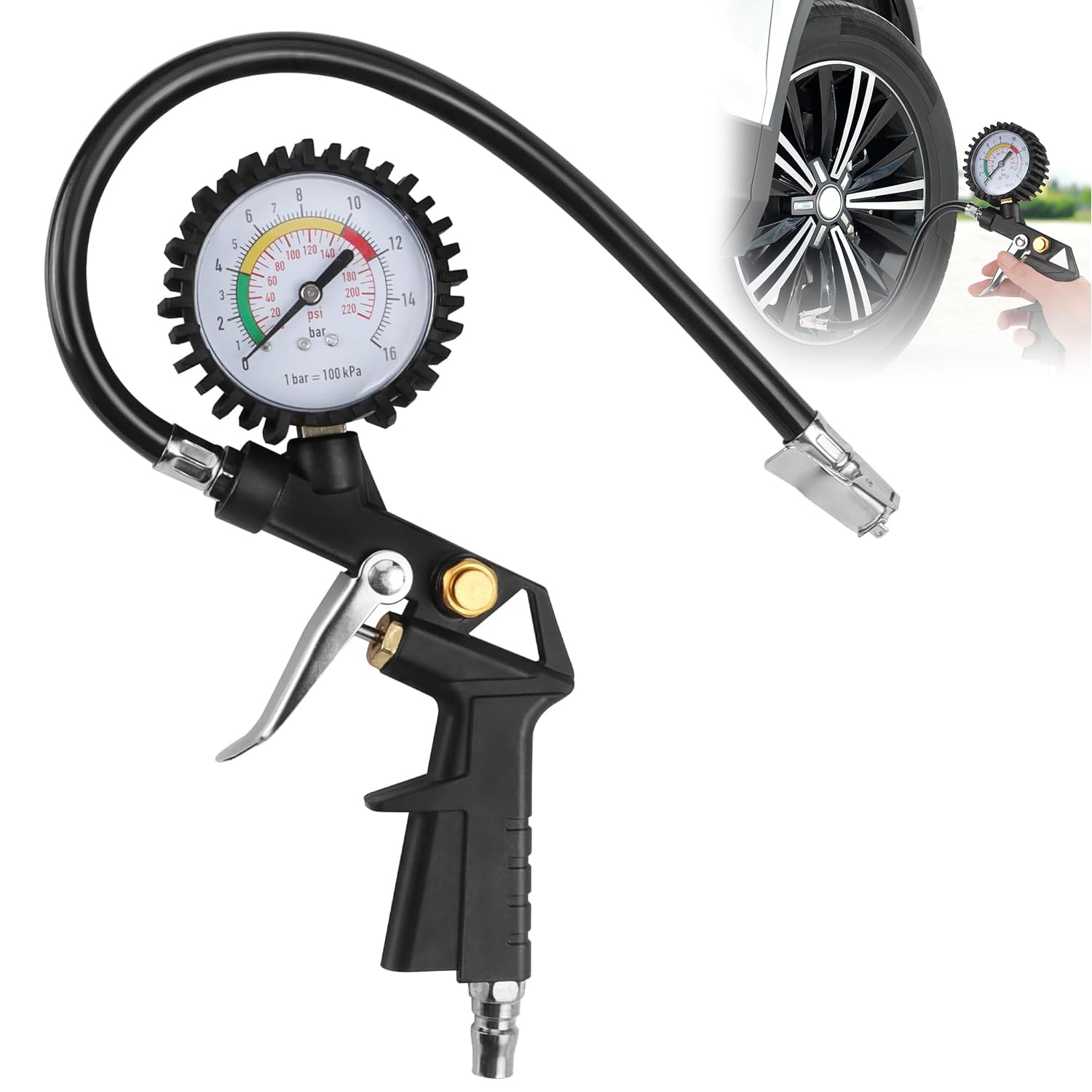 Manomètre Pneu Cdiscount Manomètre Pression Pneus Numérique BNOYONERAS - LCD - Gonflage/Dégonflage - Pour Voiture, Moto, Vélo Testeur Gonflage Numérique écran LCD
