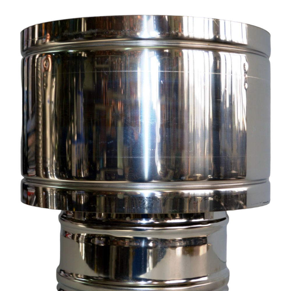 Terminale Cappello Antivento Per Fumaiolo Ø80mm - Acciaio Per Stufe A Pellet - Foto 8