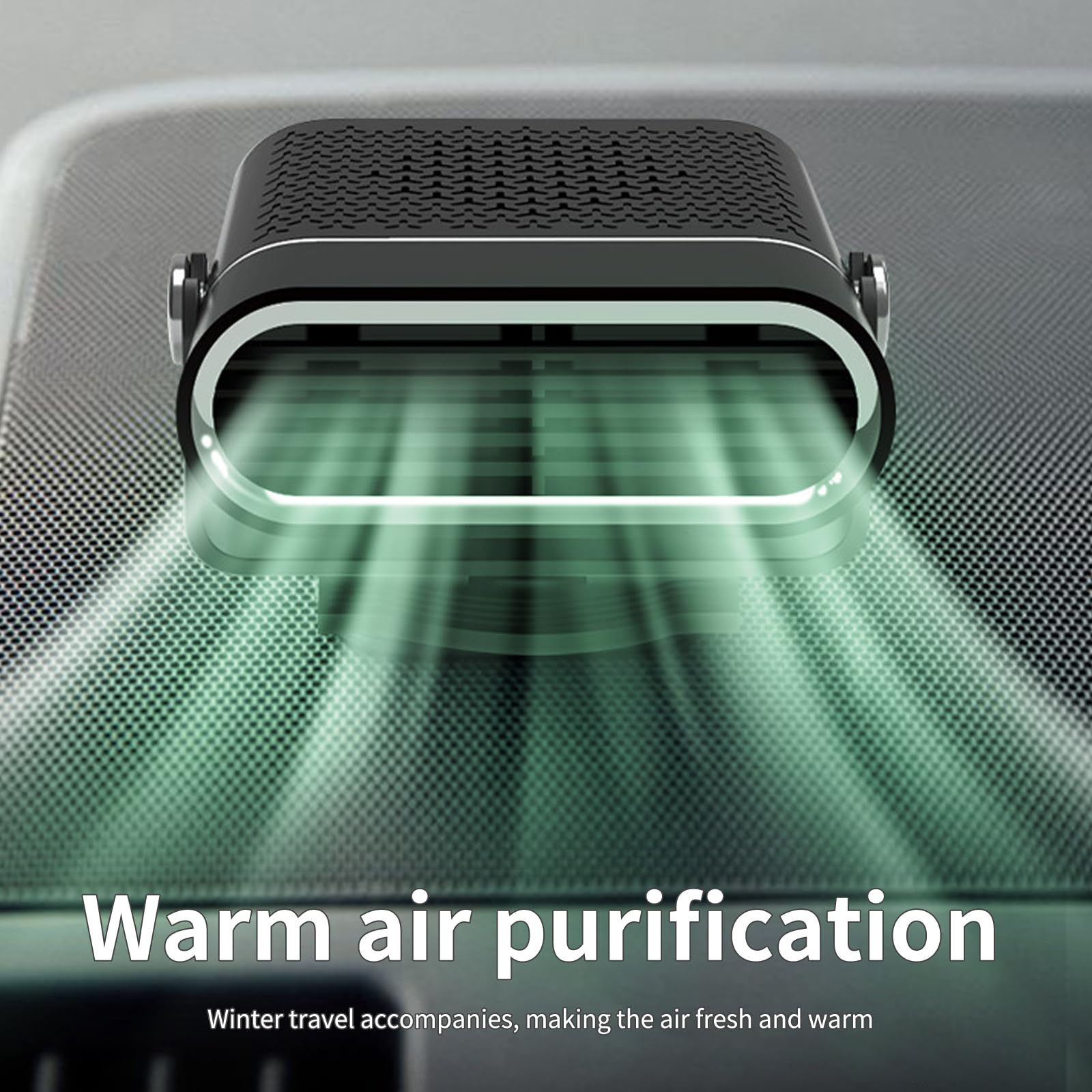 Riscaldatore portatile per auto da 12V con funzione di sbrinamento purificazione dell'aria adatto per sbrinare i riscaldatori del parabrezza dell'auto - 6
