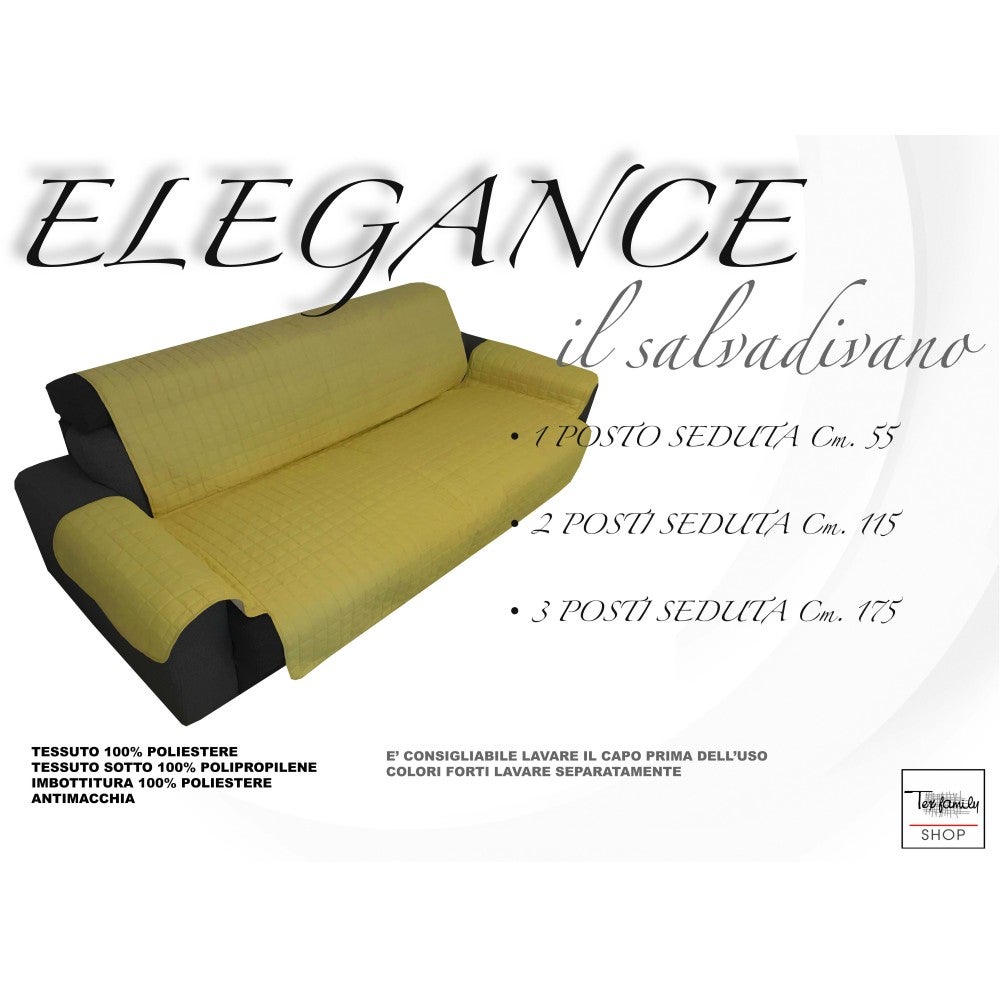 COPRIDIVANO OR SALVADIVANO ELEGANCE GIALLO ORO ANTIMACCHIA