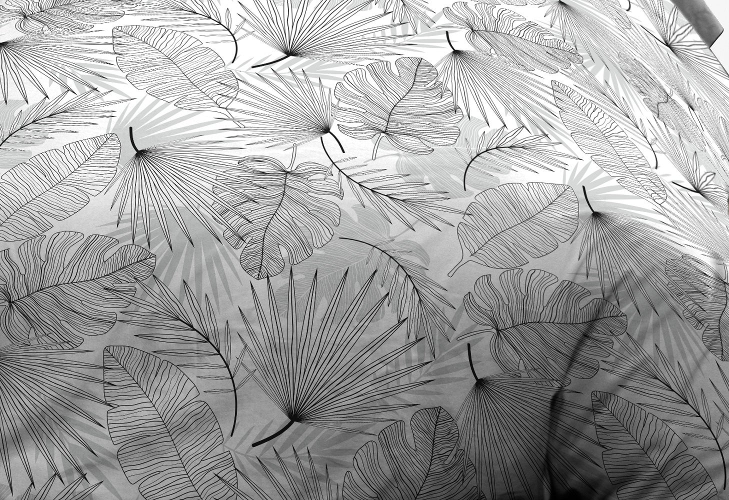 Parure Drap plat + drap-housse 160x200 + 2 T - Pur coton 57 fils - Olinda gris - 2