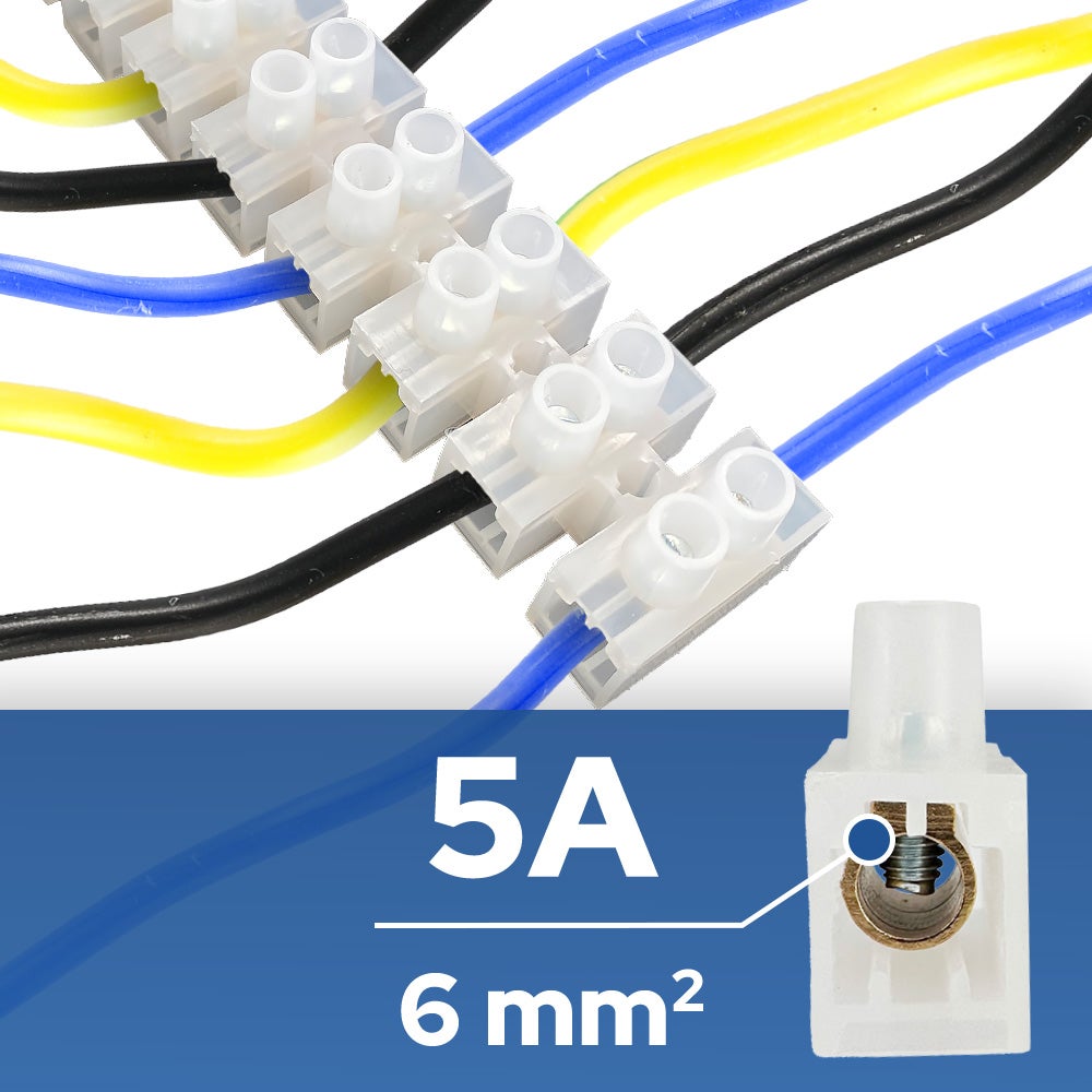 Listwa zaciskowa 12-torowa LTF do 6 mm², PVC, 5A/400V HOROZ