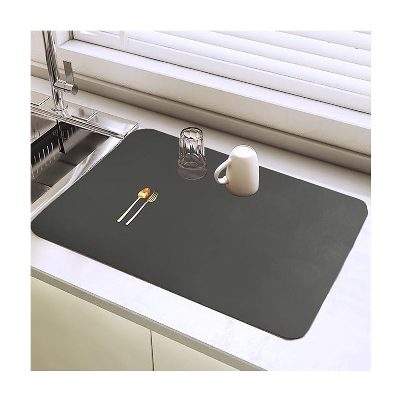 Zestaw 2 mat do ociekania naczyń, 40 × 30 cm, odpowiednie do naczyń, blatów barowych, ekspresów do kawy