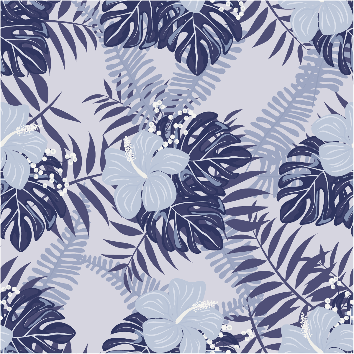 Adesivo carta da parati tropicale Rio Branco - Sticker adesivo - adesivi murali - 40x40cm - 2