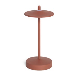 Lampe à Poser LED Portable Extérieur - Batterie Rechargeable - Métal Couleur Terre Cuite - Parfaite Jardin, Pique-nique