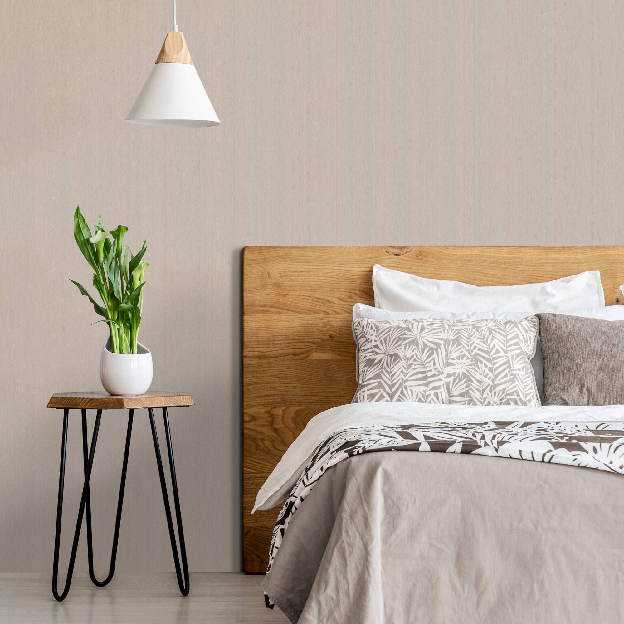 Papier peint intissé Lignes pures 1005 x 52cm Beige | Leroy Merlin