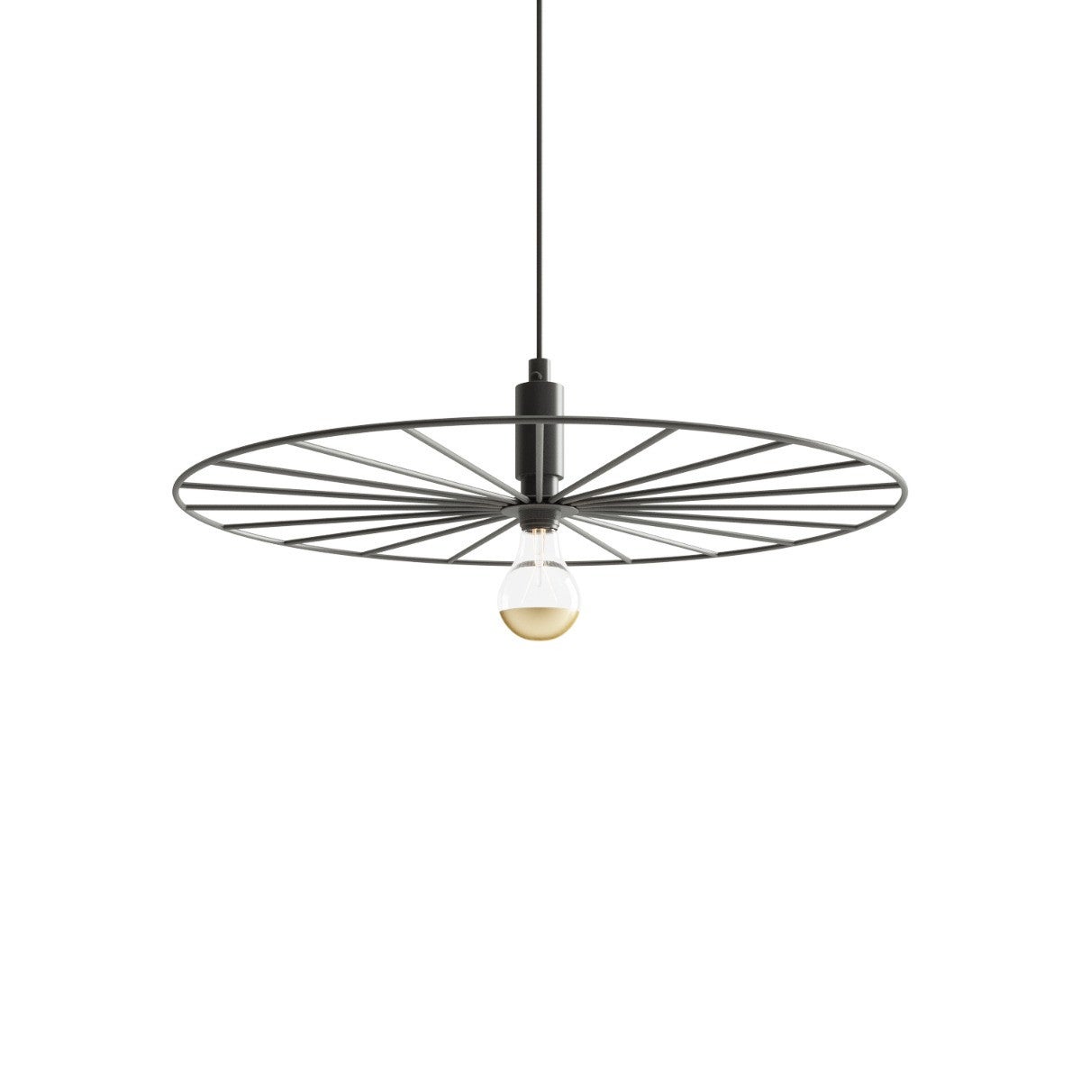 Lampa wisząca SIRKEL czarna 1 x E27 x 15W wym: 150 x 45 x 45 cm Thoro Lighting