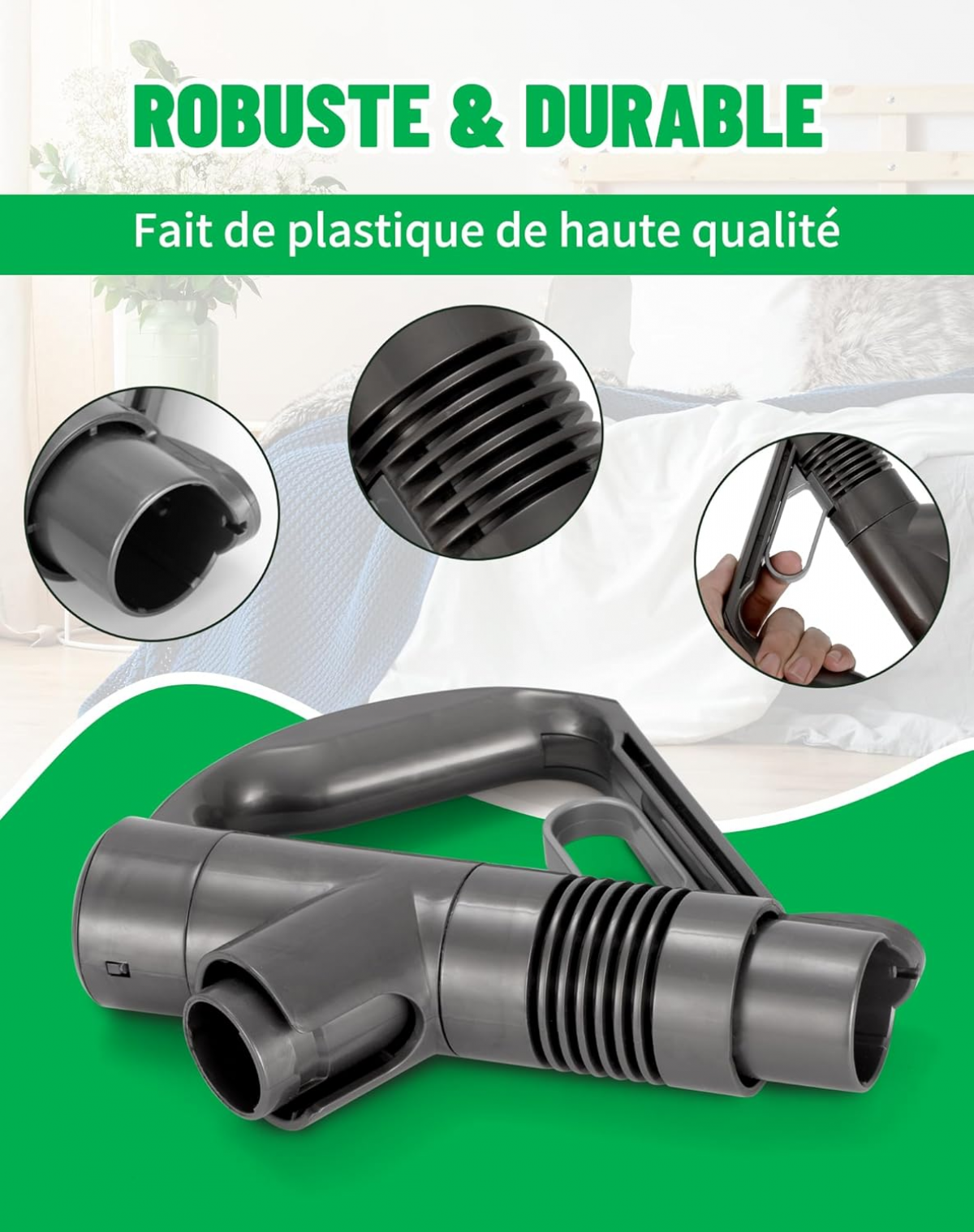 Poignée de rechange Dyson compatible DC19 DC29 DC33C DC37 DC52 – Accessoire robuste & simple à installer – Pièce détachée - 4