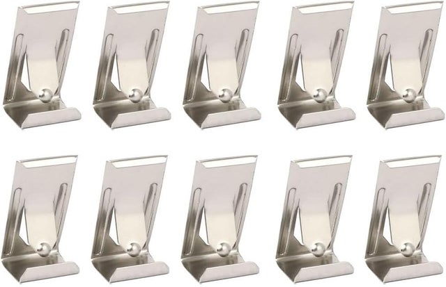 60 ganchos metálicos para marcos de fotos, accesorios de montaje en pared con clips de resorte para colgar marcos de fotos y cuadros.