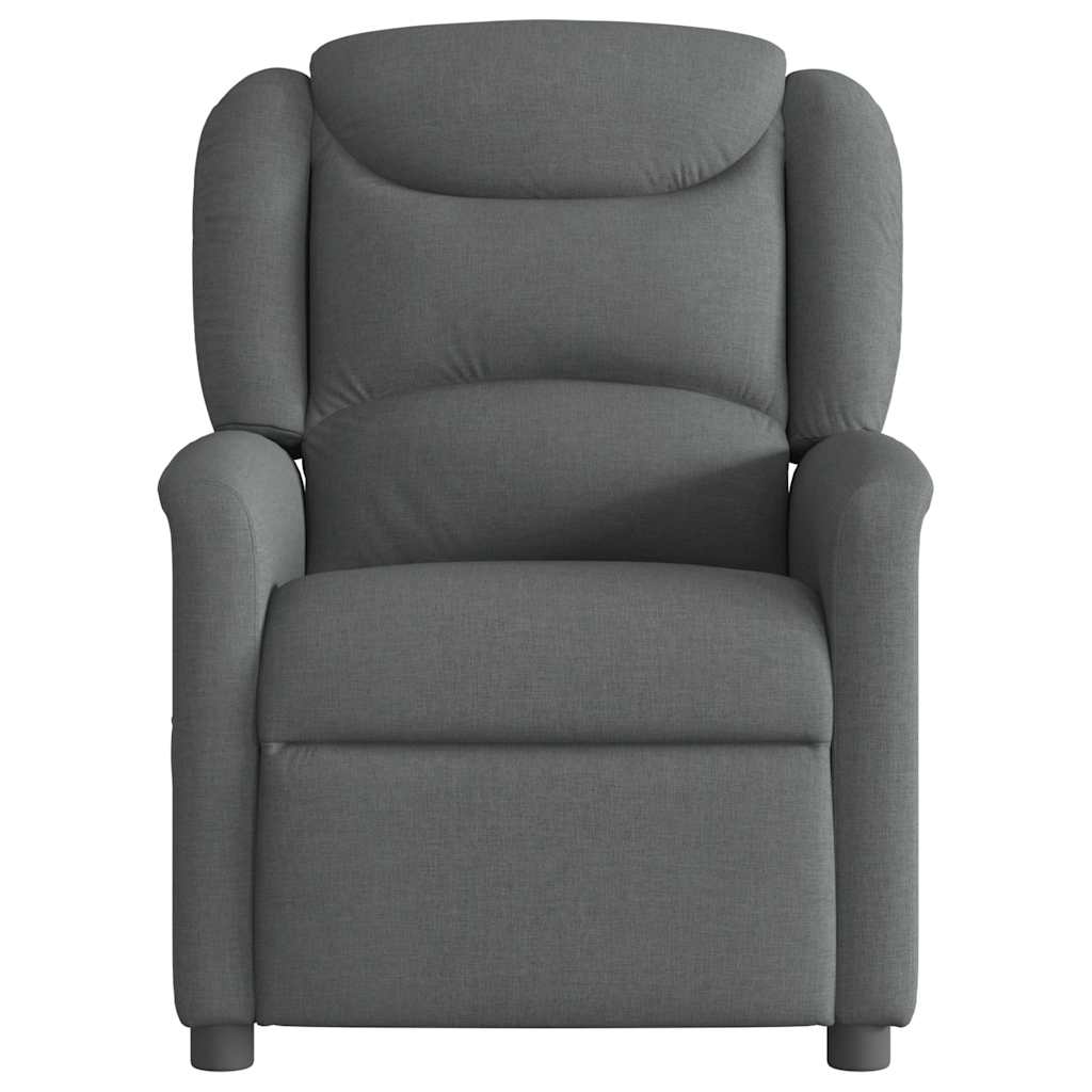 Fauteuil inclinable de massage | Fauteuil de relaxation | Chaise de relaxation électrique gris foncé tissu CFW822804 - 5